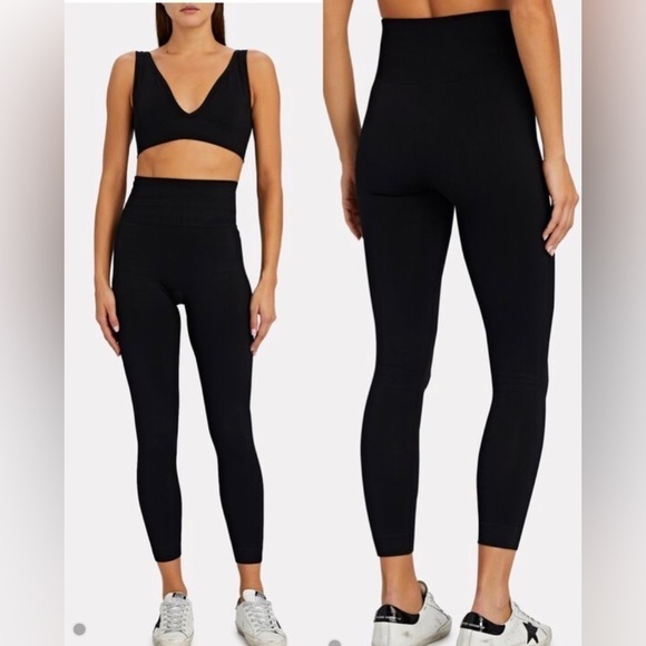 We Wore What Women's Black Seamless High Rise leggings Size Medium New with Tags - Picture 1 of 16